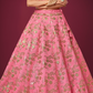 Traditional Slub Silk Lehenga Choli with Sequin Detailing