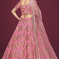 Traditional Slub Silk Lehenga Choli with Sequin Detailing
