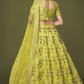Traditional Slub Silk Lehenga Choli with Sequin Detailing