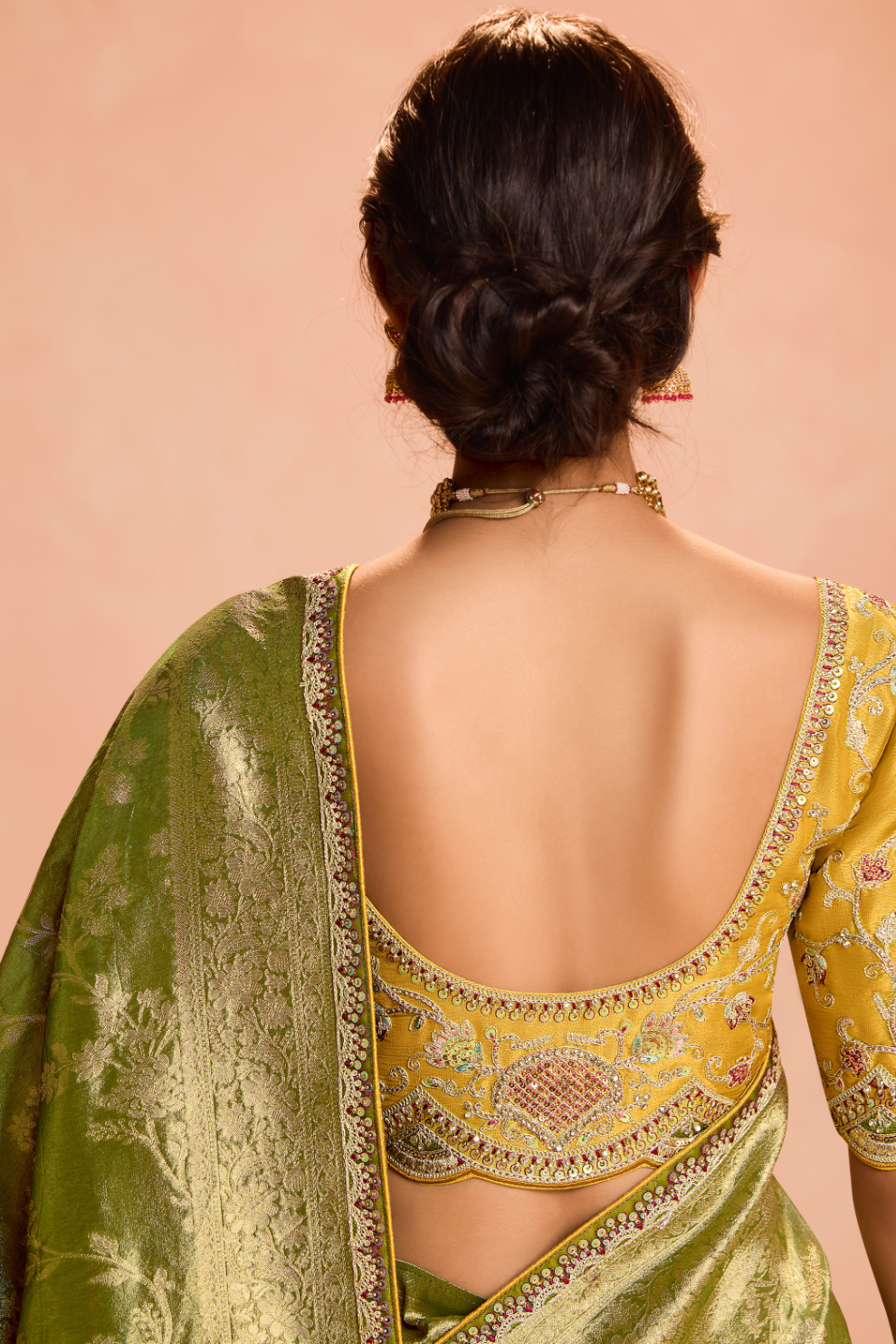 Banarasi Bridal Tissue Silk Saree with Traditional Royal Finish