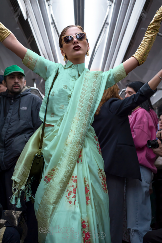 Banarasi Katan Silk Saree with Rich Zari Weaving