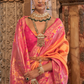 Traditional Patola Silk Saree with Intricate Weaving
