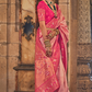 Traditional Patola Silk Saree with Intricate Weaving