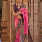 Traditional Patola Silk Saree with Intricate Weaving
