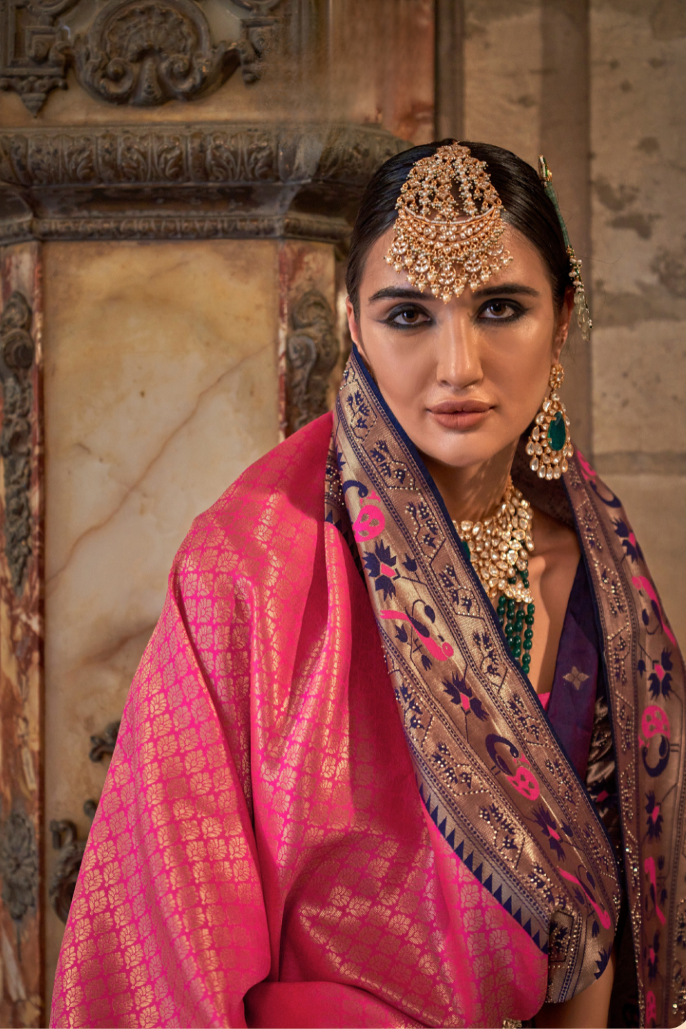 Traditional Patola Silk Saree with Intricate Weaving