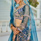 Designer Net Lehenga Choli with Coding and Zarkan Embroidery
