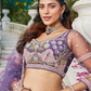 Designer Net Lehenga Choli with Coding and Zarkan Embroidery