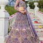 Designer Net Lehenga Choli with Coding and Zarkan Embroidery