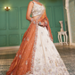 Elegant Tissue Lehenga Choli with Sequins and Thread Embroidery and Matching Dupatta