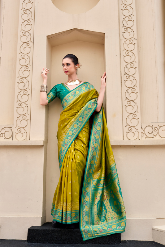 Pure Soft Banarasi Silk Saree Timeless Grace with Royal Zari Weave - LaVante Fashion