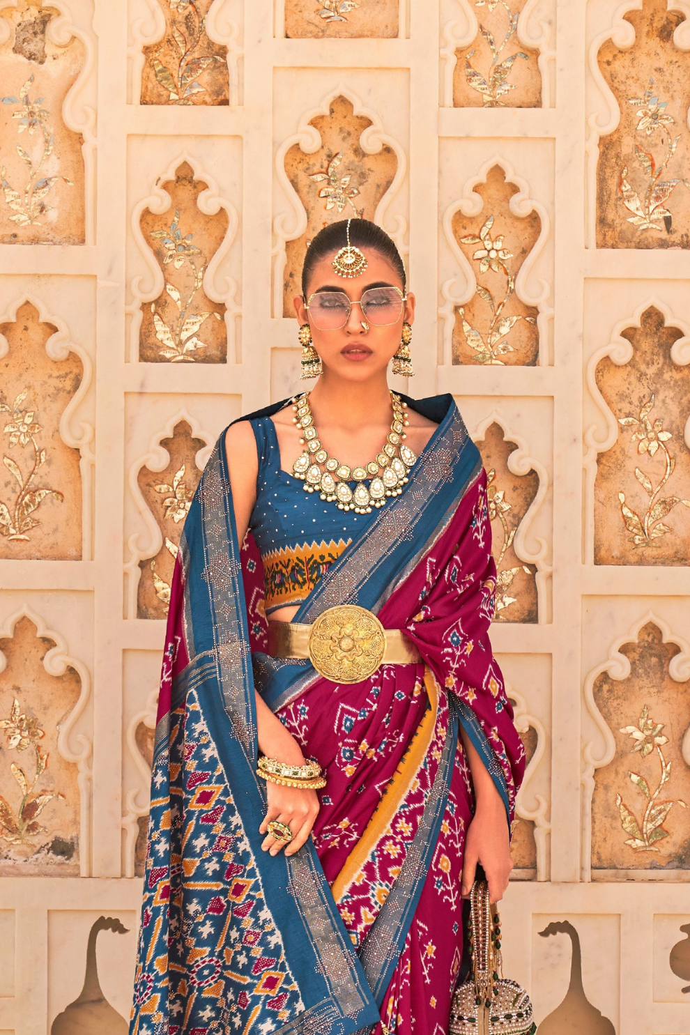 Handloom-Style Patola Silk Saree for Cultural Events