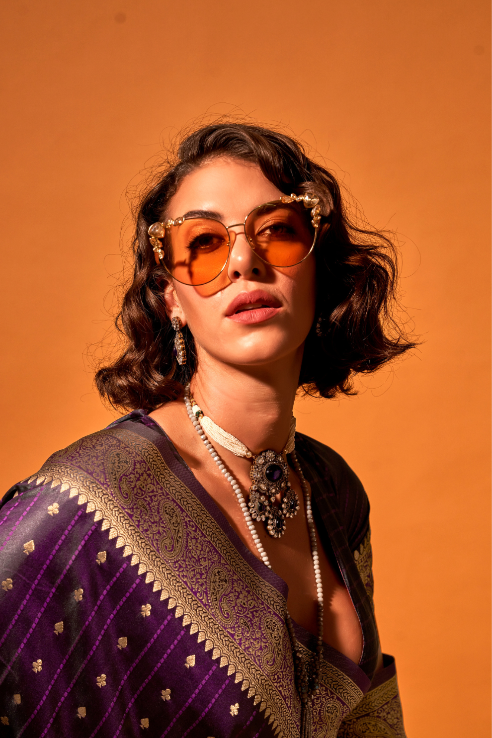 Woven Design Zari Satin Banarasi Saree with Rich Detailing