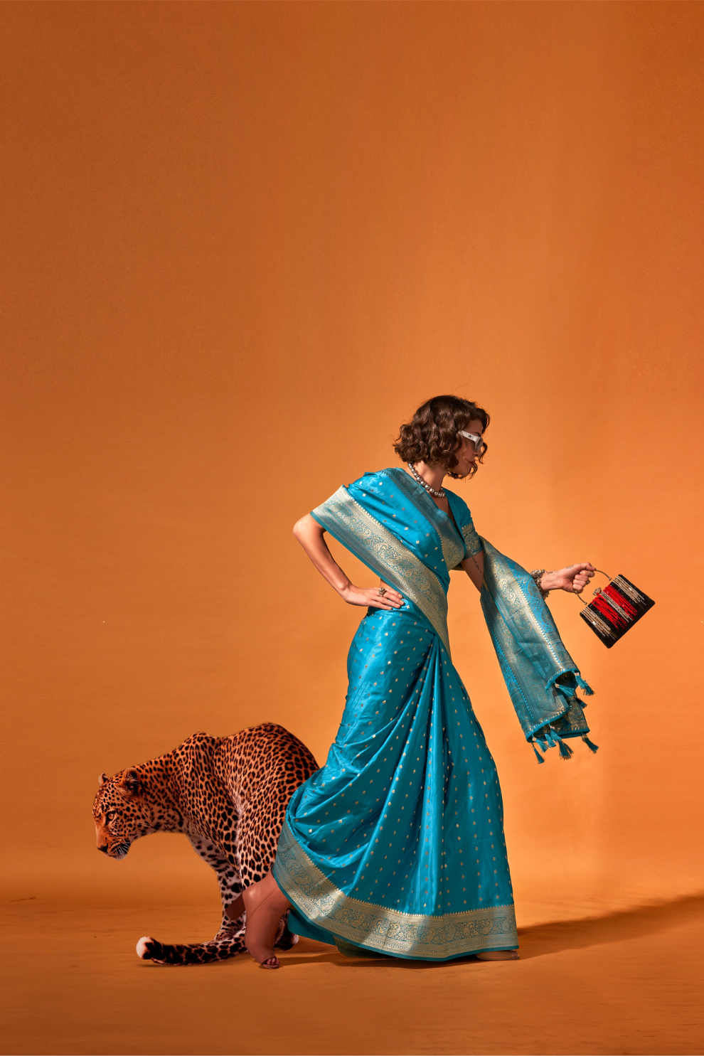 Woven Design Zari Satin Banarasi Saree with Rich Detailing