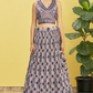 Vibrant Digital Printed Organza Lehenga Choli with Contemporary Flair