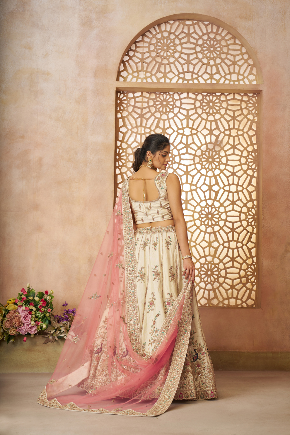 Heritage-Inspired Zari Weaving Silk Lehenga Choli with Elegant Dupatta