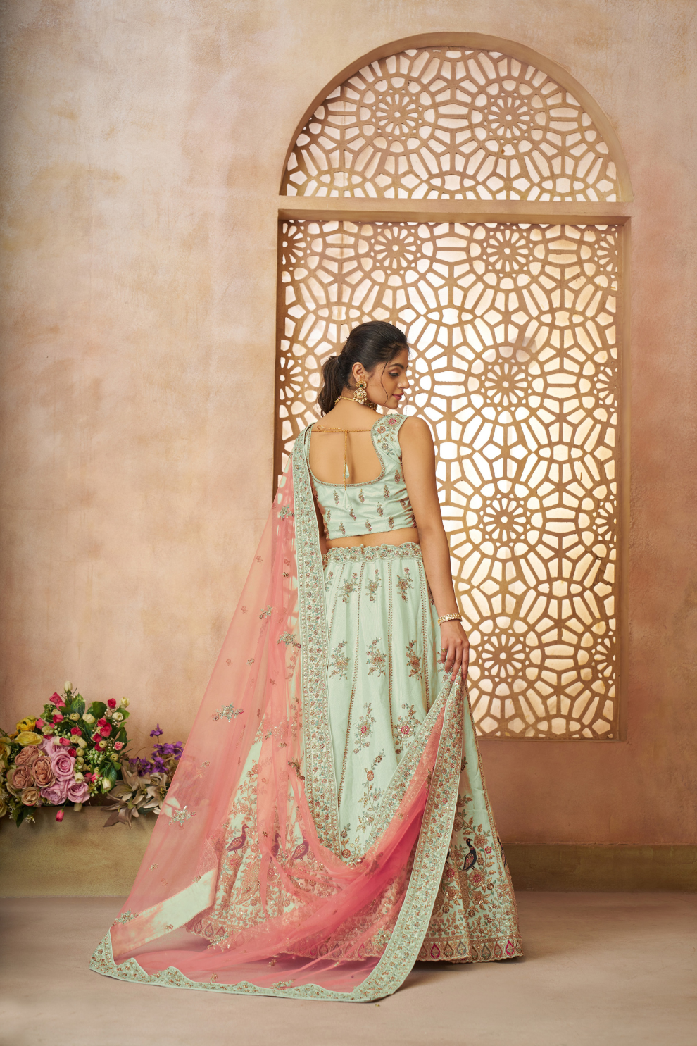 Heritage-Inspired Zari Weaving Silk Lehenga Choli with Elegant Dupatta