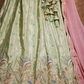 Designer Satin Silk Sequin Embroidered Lehenga Choli with Dupatta