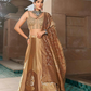 Blush Gold Heritage Lehenga Choli with Intricate Embroidery - LaVante Fashion
