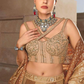Blush Gold Heritage Lehenga Choli with Intricate Embroidery - LaVante Fashion