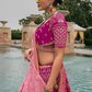 Pink Serenade Wedding Lehenga Choli with Delicate Embroidery - LaVante Fashion
