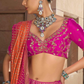 Rani Pink Silk Bridal Lehenga Choli with Exquisite Embroidery - LaVante Fashion