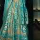 Sky Blue Silk Bridal Lehenga Choli with Intricate Embroidery - LaVante Fashion