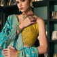 Sky Blue Silk Bridal Lehenga Choli with Intricate Embroidery - LaVante Fashion