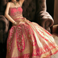 Elegant Pink Silk Bridal Lehenga Choli with Exquisite Embroidery - LaVante Fashion