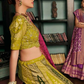 Parrot Green Silk Bridal Lehenga Choli with Fine Embroidery - LaVante Fashion
