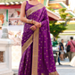 Heritage Zari Woven Pure Satin Silk Saree for Festive Elegance