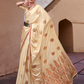 Pure Satin Saree with Elegant Copper Zari Weaving - LaVante Fashion