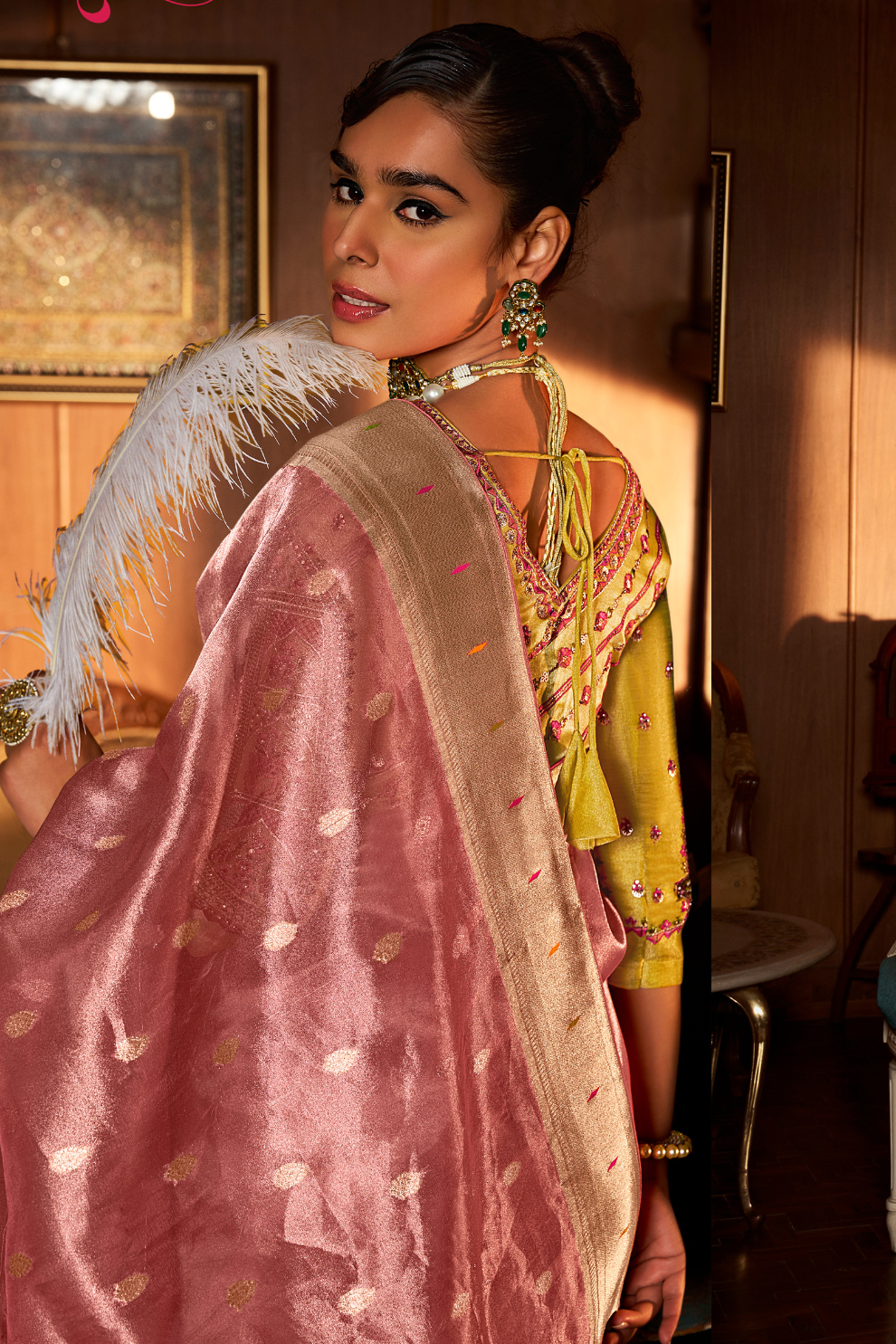 Pure Tissue Paithani Saree with Heavy Contrast - LaVante Fashion