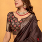 Soft Dola Silk with Foil Print and Dusty Tone Matching - LaVante Fashion