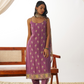 Thrilling Purple Organza Readymade Salwar Kameez