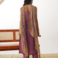 Thrilling Purple Organza Readymade Salwar Kameez