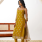 Festive Wear Organza Yellow Salwar Suit with Designer Touch
