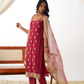 Designer Rani Pink Organza Salwar Kameez for Special Occasions