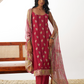 Designer Rani Pink Organza Salwar Kameez for Special Occasions