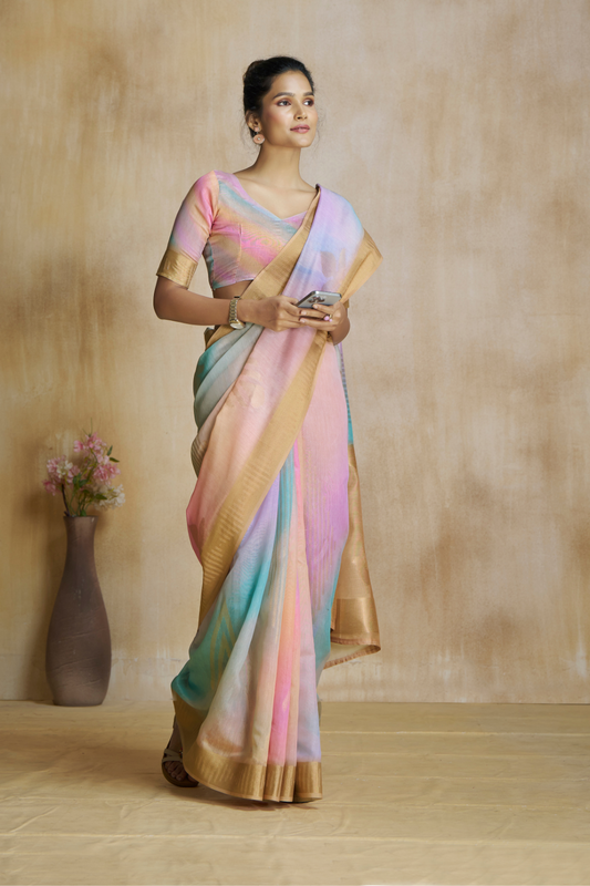 Elegant Fancy Modal Cotton Drape with Digital Art Print - LaVante Fashion