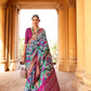 Artisanal Patola Silk Saree with Elegant Tassel Touch