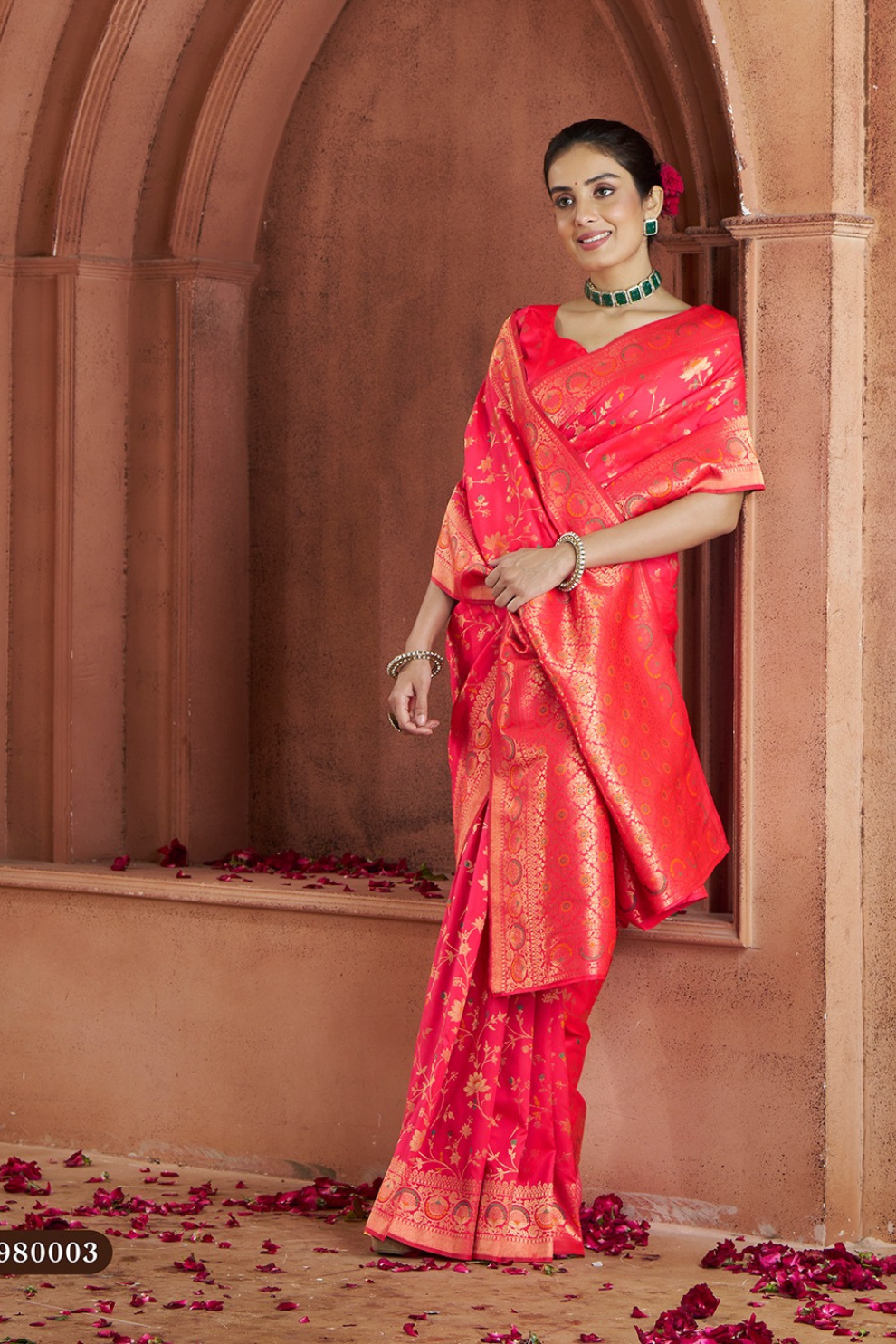 Pure Soft Banarasi Silk Saree with Traditional Weaving - LaVante Fashion