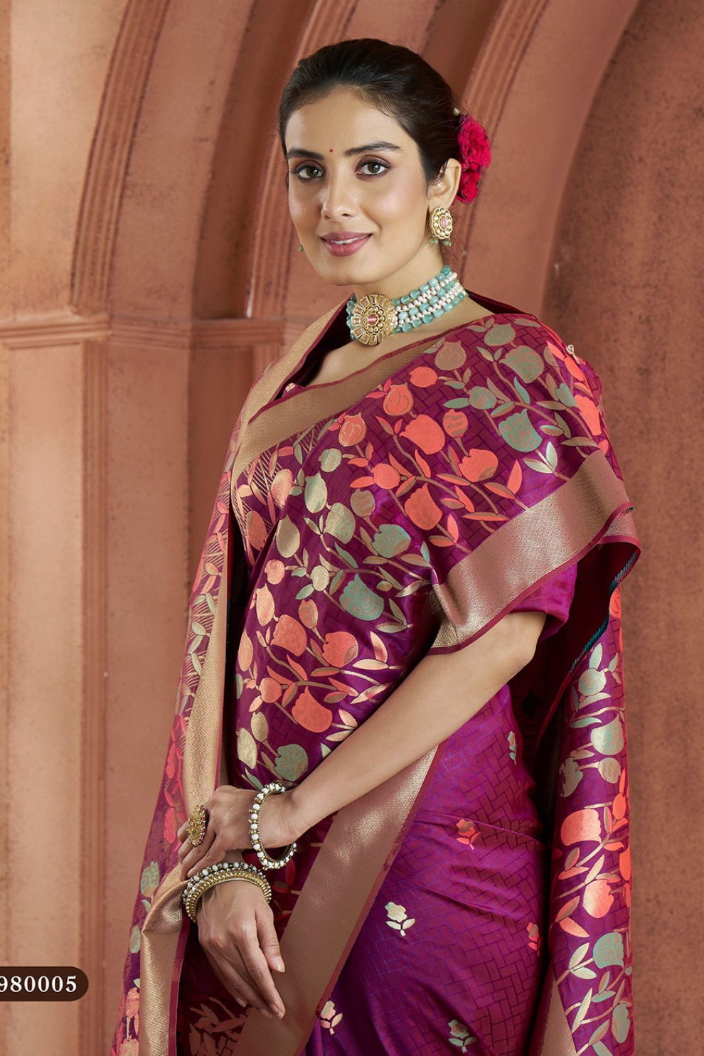 Pure Soft Banarasi Silk Saree with Traditional Weaving - LaVante Fashion