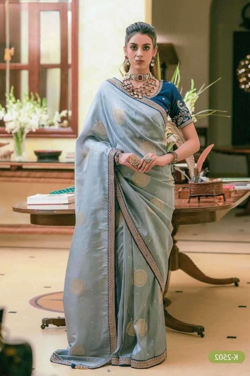 Pure Dola Silk Saree with Beautiful Lace Border - LaVante Fashion