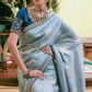 Pure Dola Silk Saree with Beautiful Lace Border - LaVante Fashion