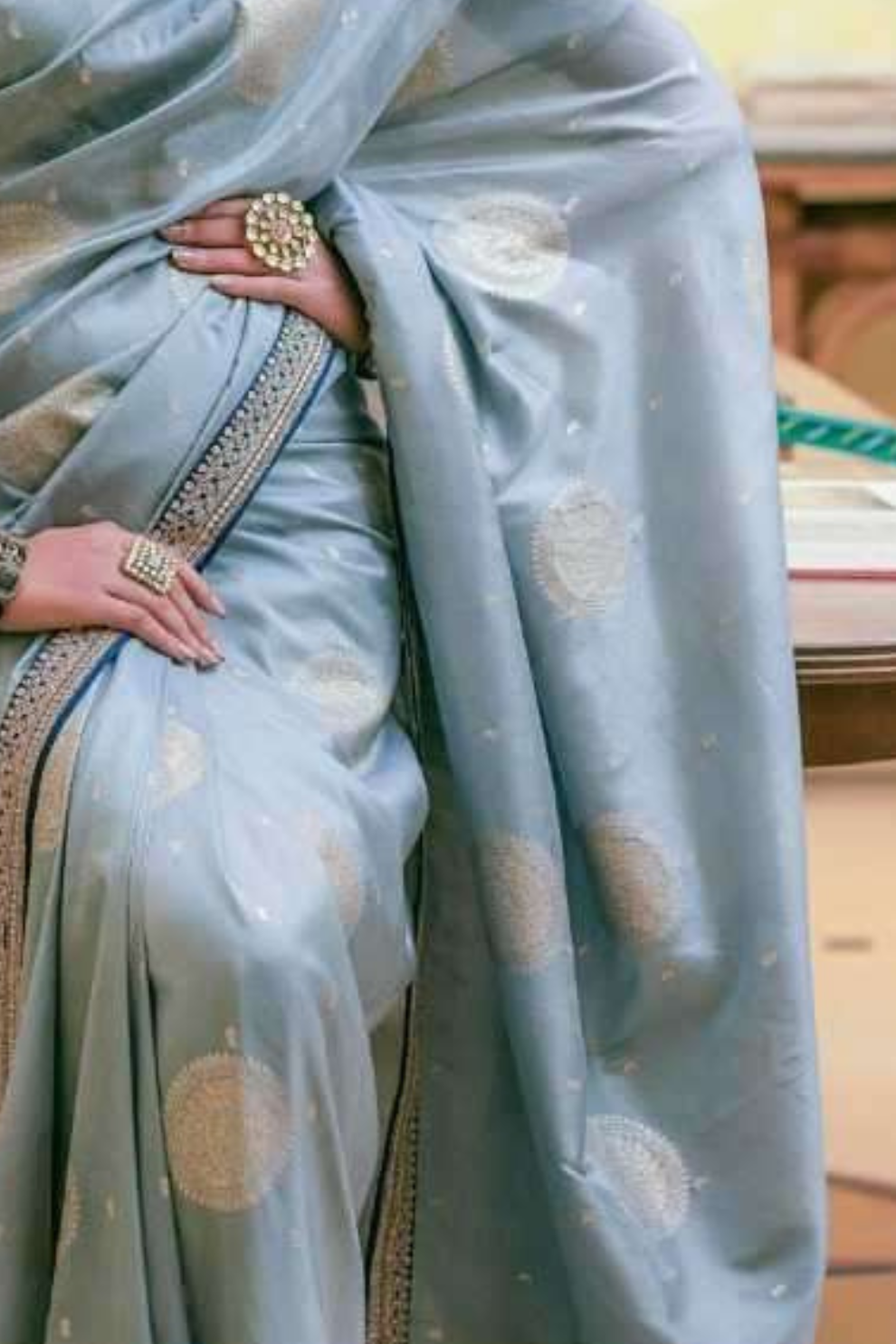 Pure Dola Silk Saree with Beautiful Lace Border - LaVante Fashion