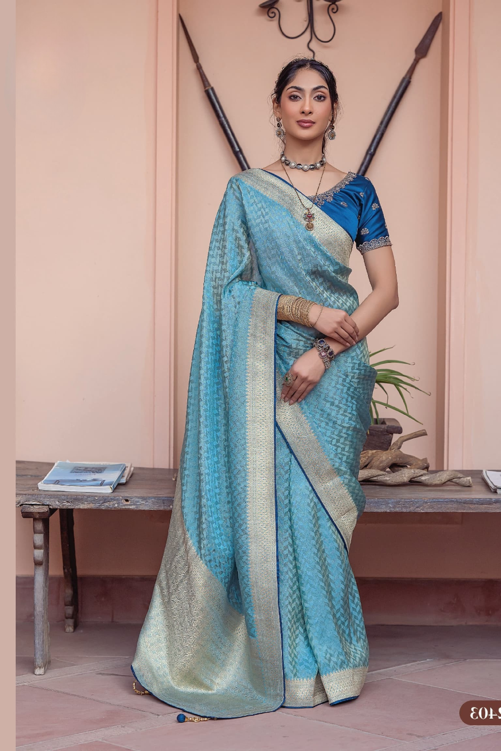 Pure Satin Saree with Hand Dyeing - LaVante Fashion