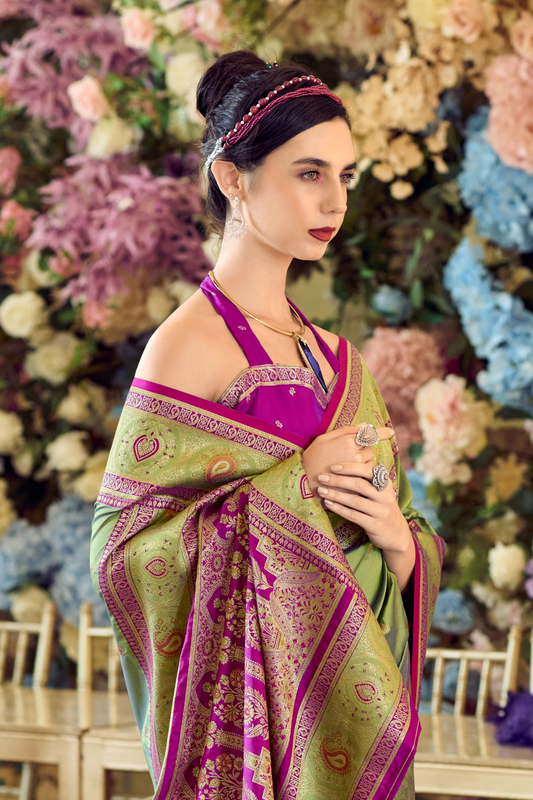 Pure Soft Banarasi Silk Saree A Royal Drape of Tradition - LaVante Fashion