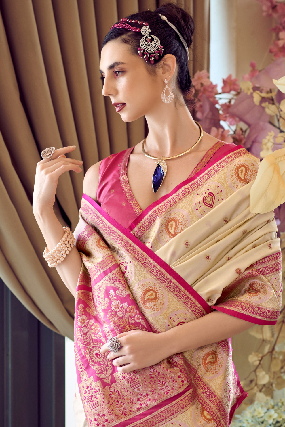 Pure Soft Banarasi Silk Saree A Royal Drape of Tradition - LaVante Fashion