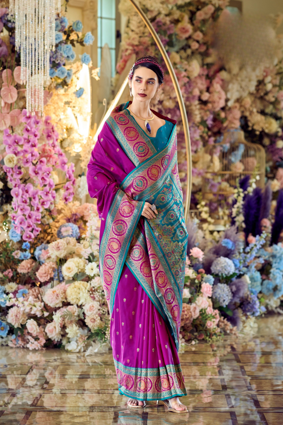 Pure Soft Banarasi Silk Saree A Royal Drape of Tradition - LaVante Fashion