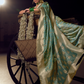 Pure Viscose Tissue Saree with Handworked Pallu and Contrast Designer - LaVante Fashion